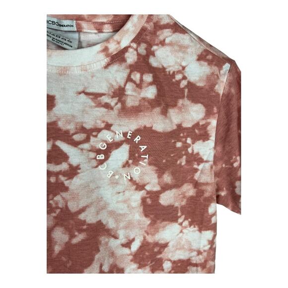 Bundle Lot 2 BCBGeneration Crop Tee T-shirts S/M bcbg small medium Tie dye - Picture 5 of 7